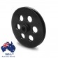 FORD FALCON MUSTANG WINDSOR 289 302 351W VEE BELT PULLEY AND BRACKET COMPLETE KIT SAGINAW POWER STEERING BLACK FINISH